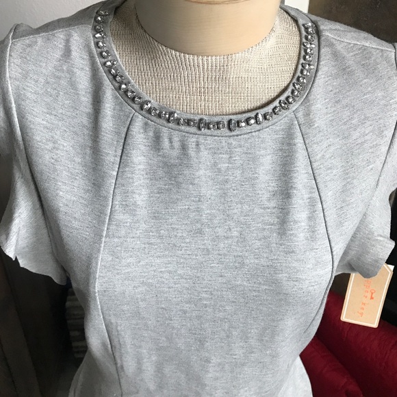 Copper Key Skater Dress Sleeveless Statement Neck - Picture 3 of 7